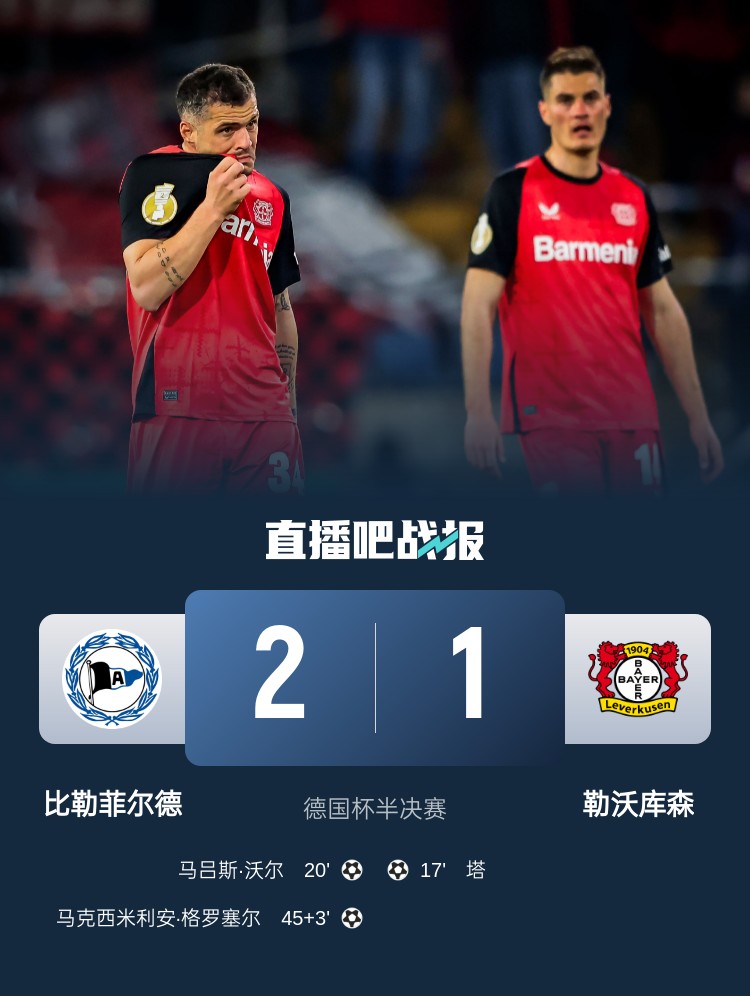 比勒菲尔德是史上第4支晋级德国杯决赛的德丙球队，此前3队未夺冠